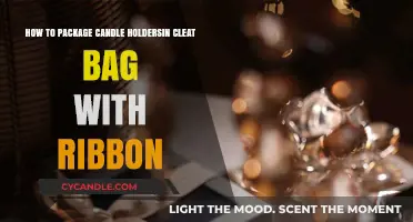 Packaging Candle Holders: Clear Bags, Pretty Ribbons
