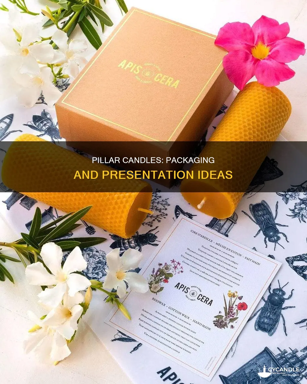 how to package pillar candles