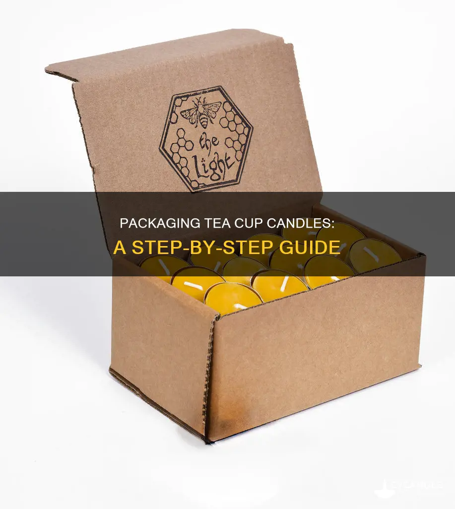 how to package tea cup candles