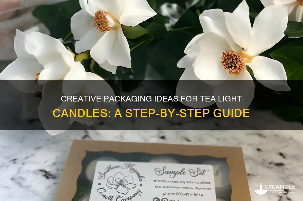 how to package tea light candles