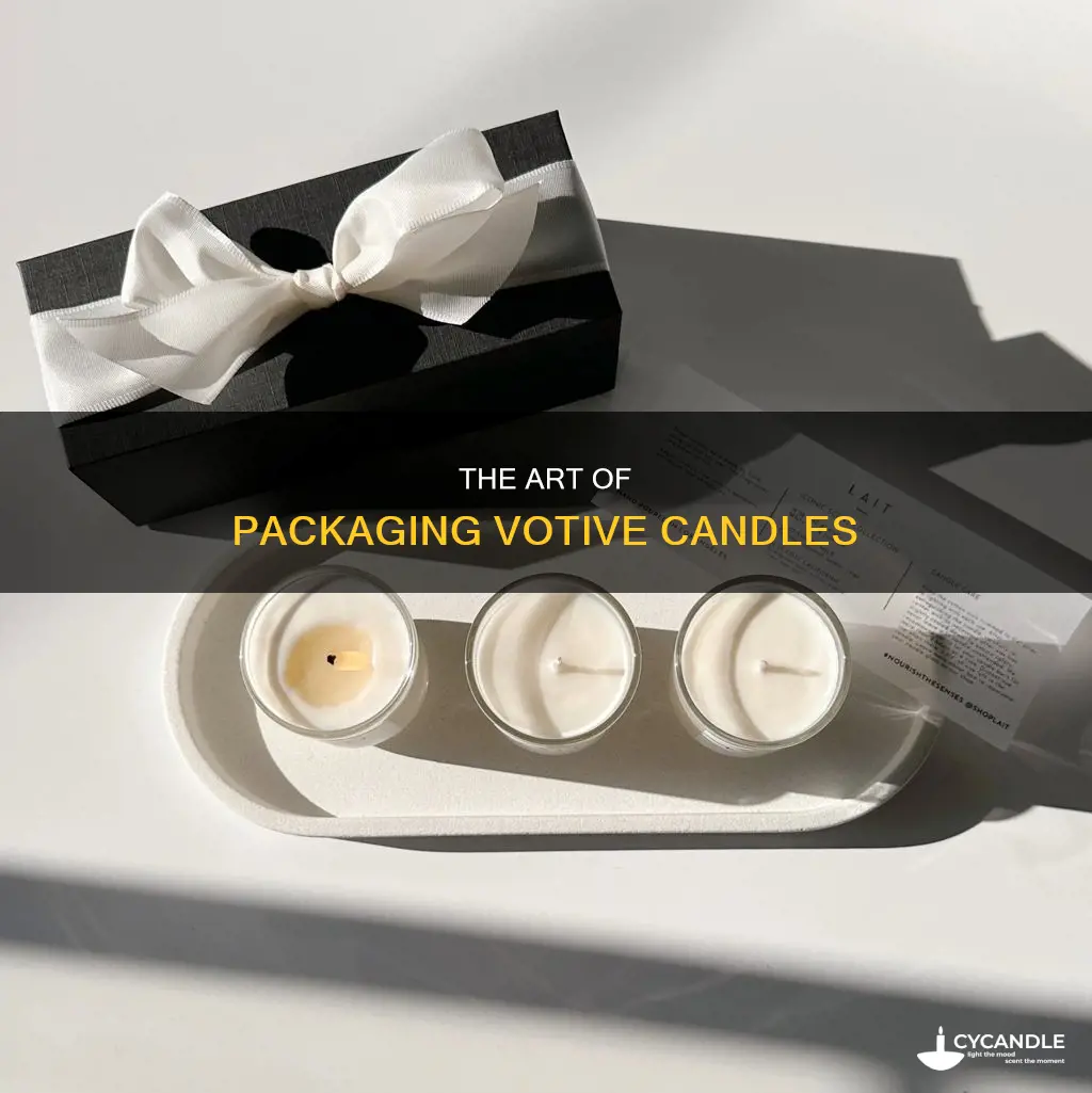 how to package votive candles
