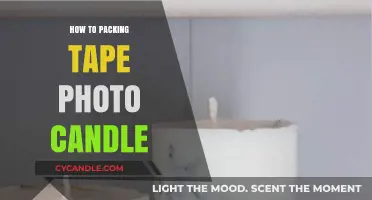 DIY Photo Candles: Packing Tape Transfer