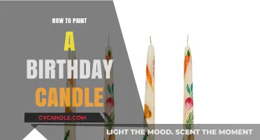 Creative Candle Painting: A Simple Birthday Art Project