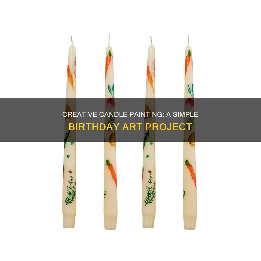 how to paint a birthday candle