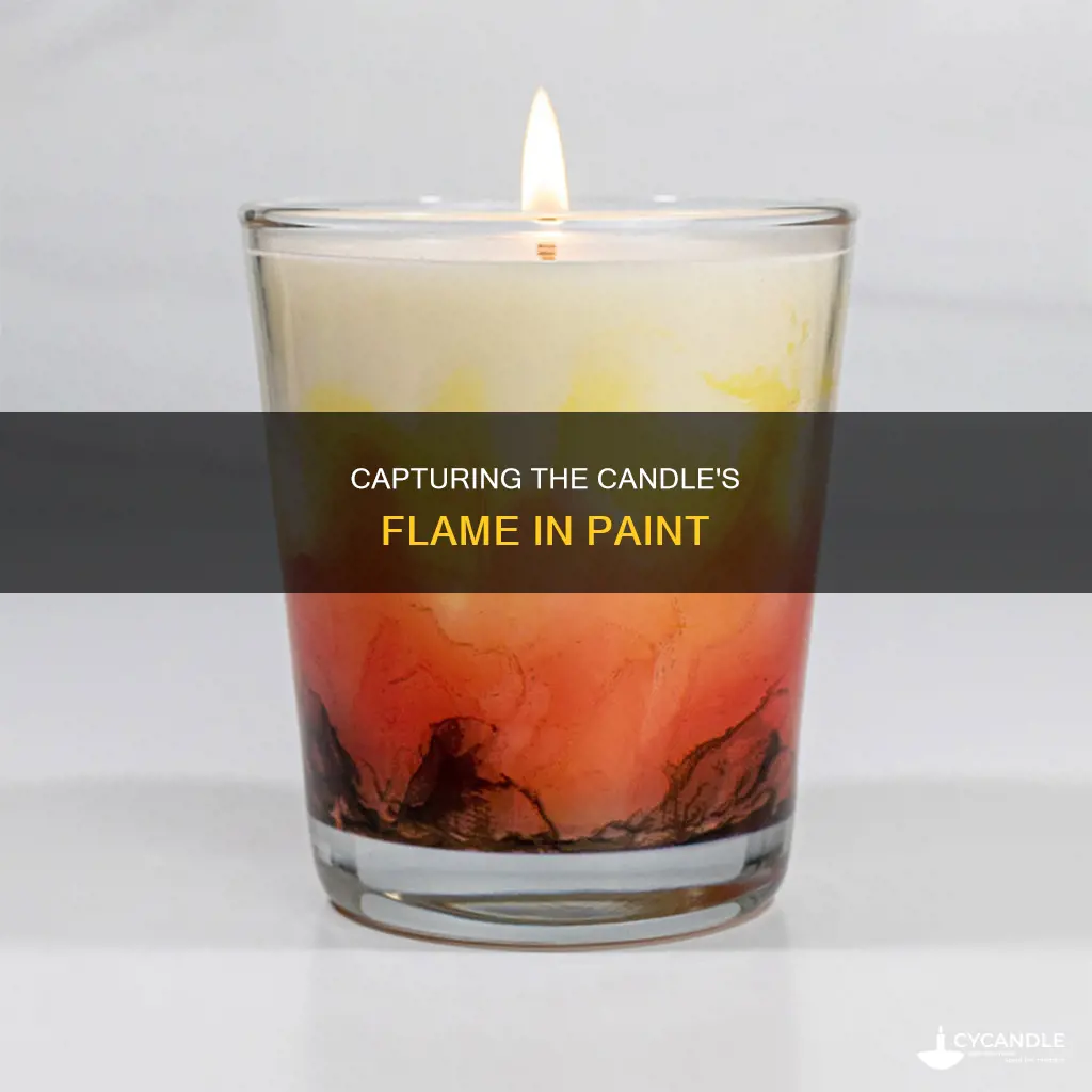 how to paint a candle flame