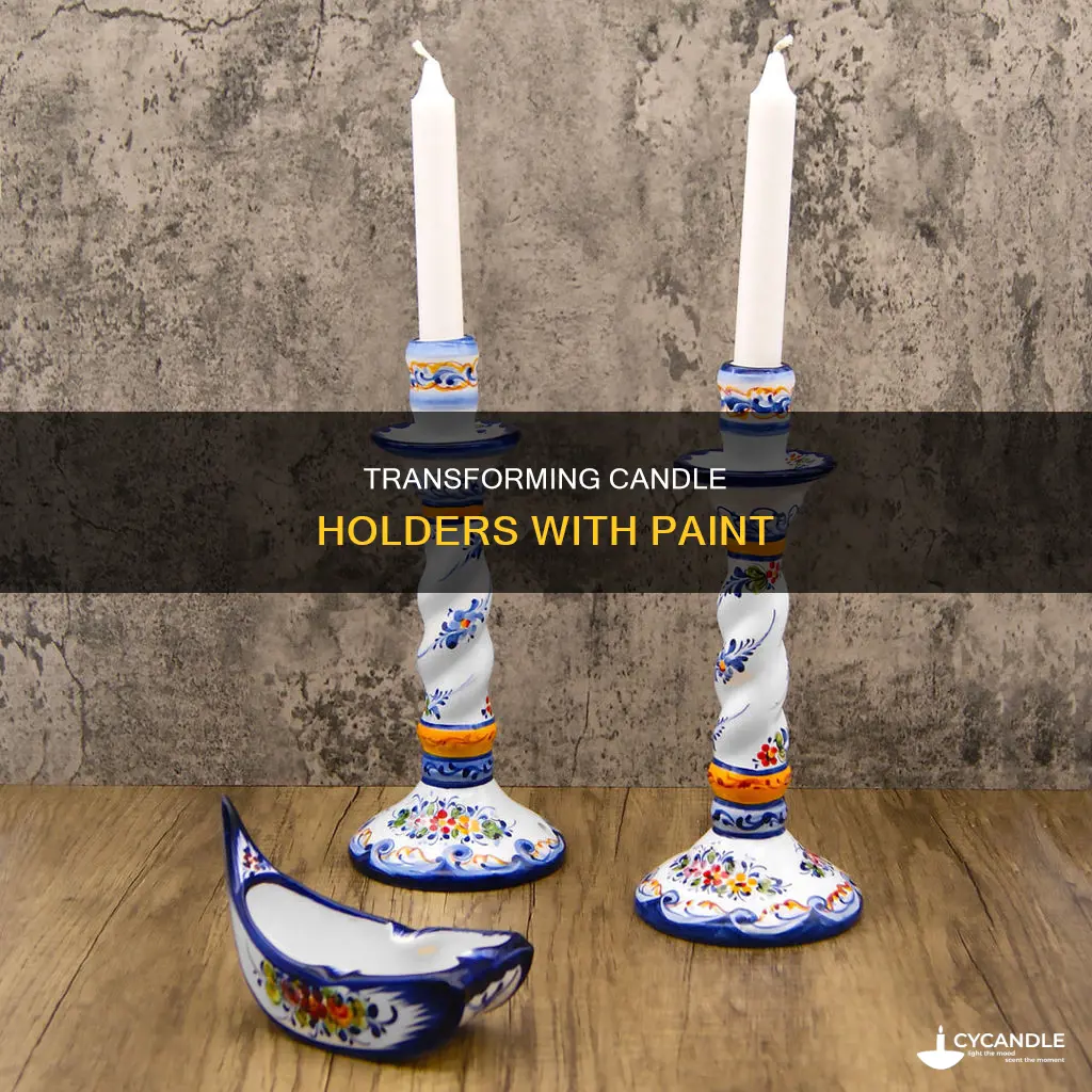 how to paint a candle holder