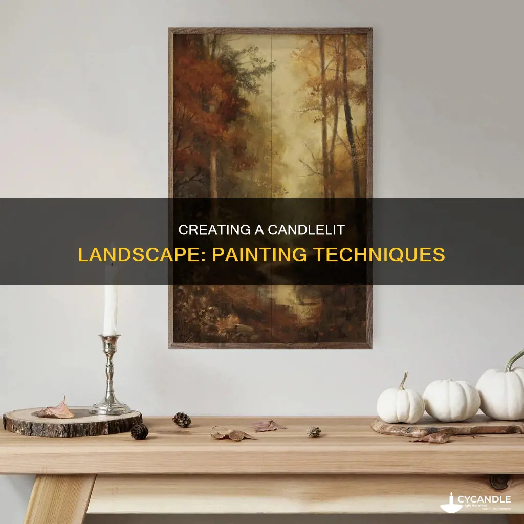 how to paint a candle landscape