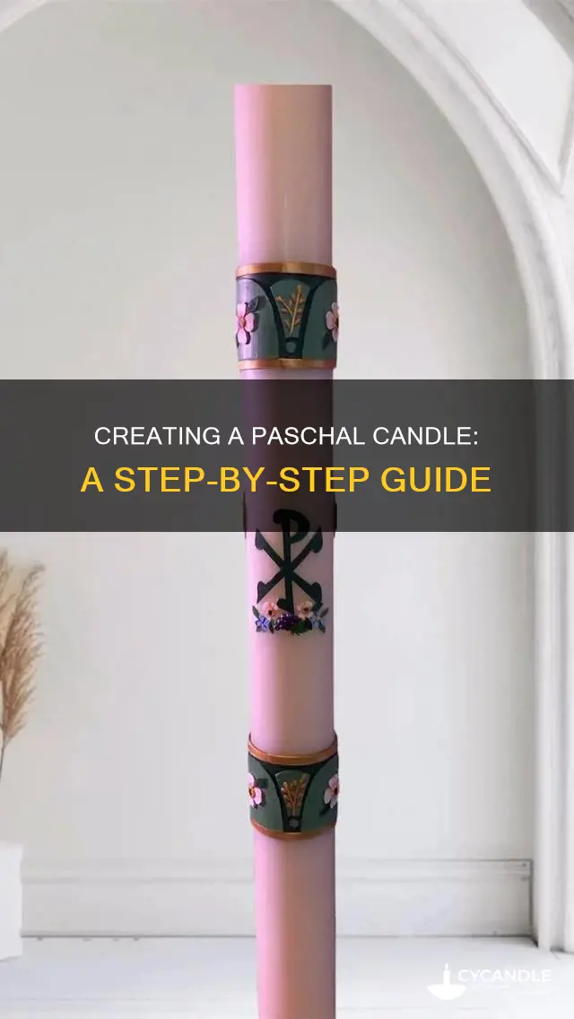 how to paint a paschal candle