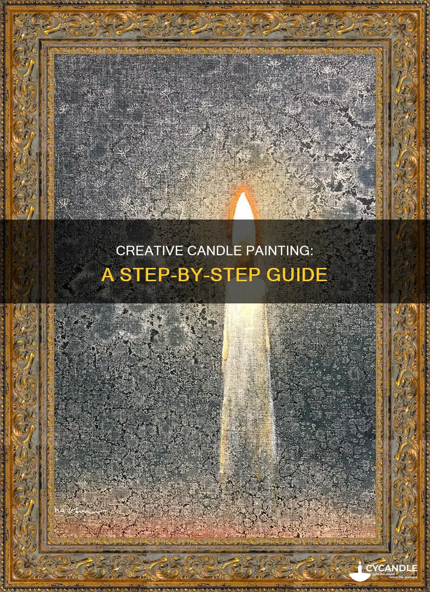 how to paint and candle