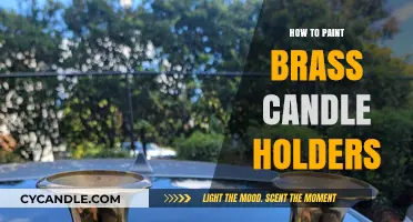 Transforming Brass Candle Holders with Paint