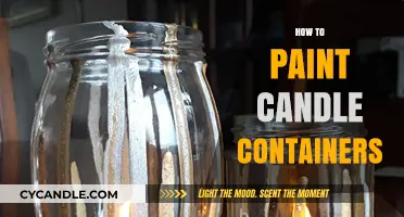 Transforming Candle Containers with Paint