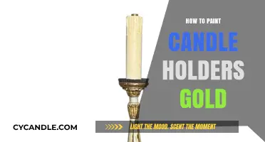 Transforming Candle Holders with Gold Paint