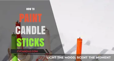 Transforming Candle Sticks with Paint