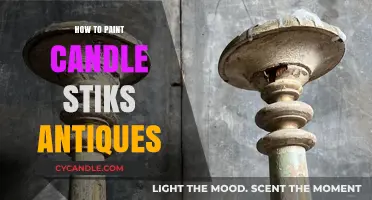 Transforming Candle Sticks with Paint: Achieving an Antique Look