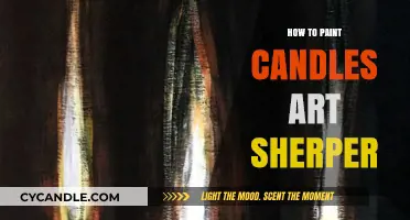 Creating Beautiful Candles with Paint and Art Sherper