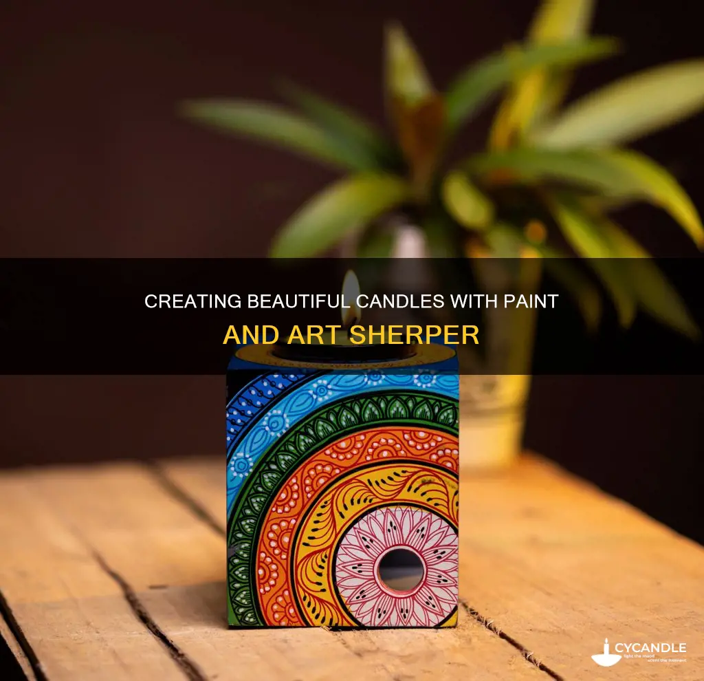 how to paint candles art sherper