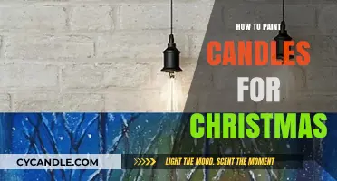 Festive Candle Painting: A Simple Christmas DIY