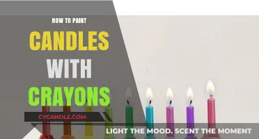 Creative Candle Painting with Crayons