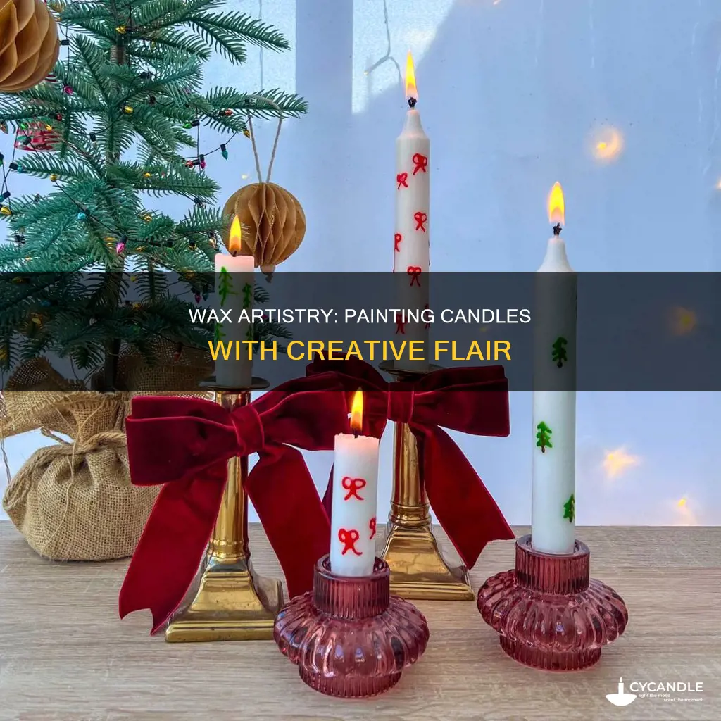 how to paint candles