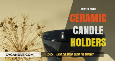 Transforming Ceramic Candle Holders with Paint