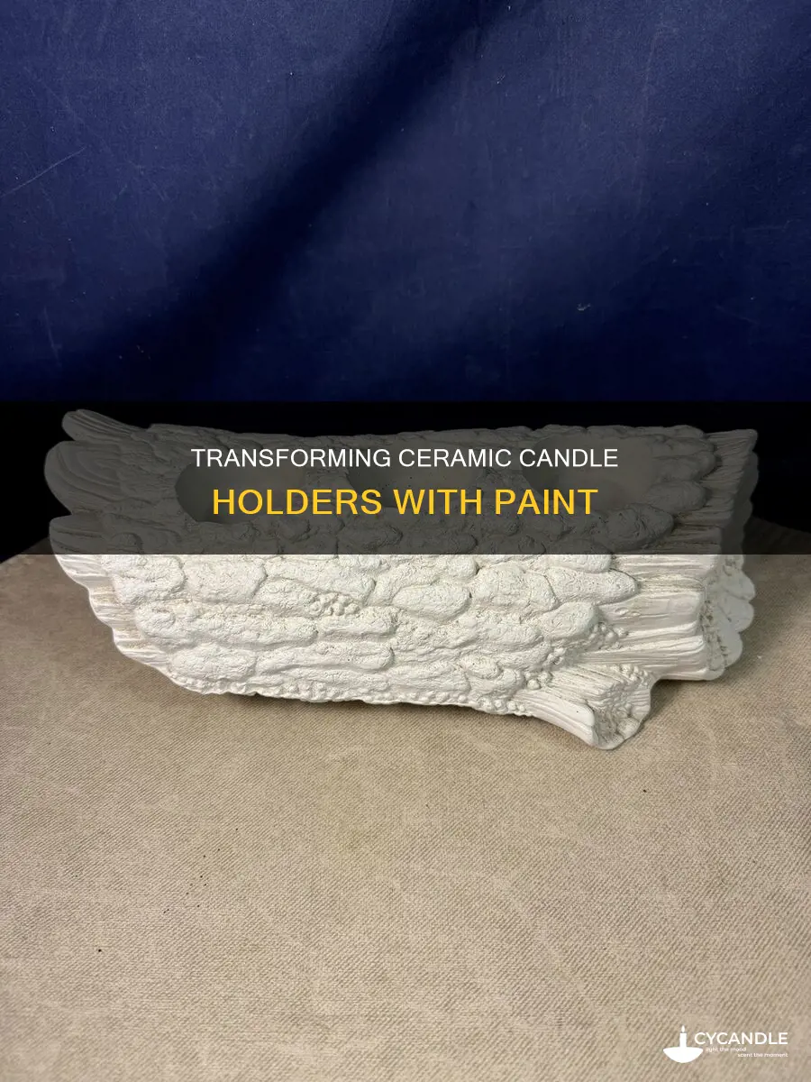 how to paint ceramic candle holders