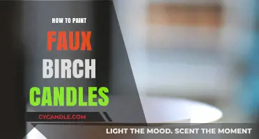 Creating Faux Birch Candles with Paint