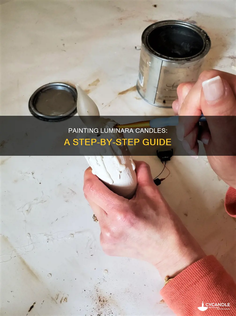how to paint luminara candles