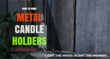 Transforming Metal Candle Holders with Paint