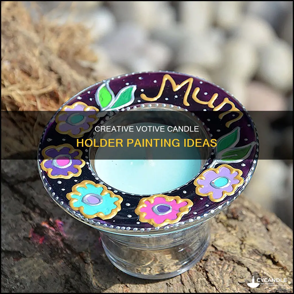 how to paint votive candle holders