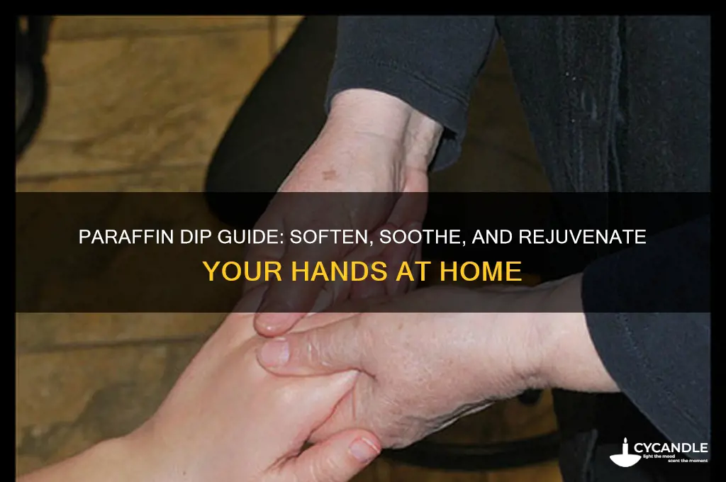 how to paraffin dip hands