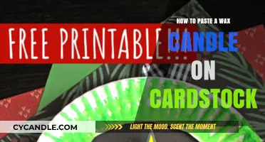 Creative Crafting: Easy Steps to Paste Wax Candles on Cardstock