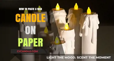 Creative Crafting: Easy Steps to Paste Wax Candles on Paper