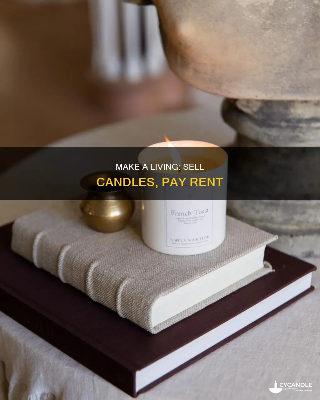how to pay rent selling candles