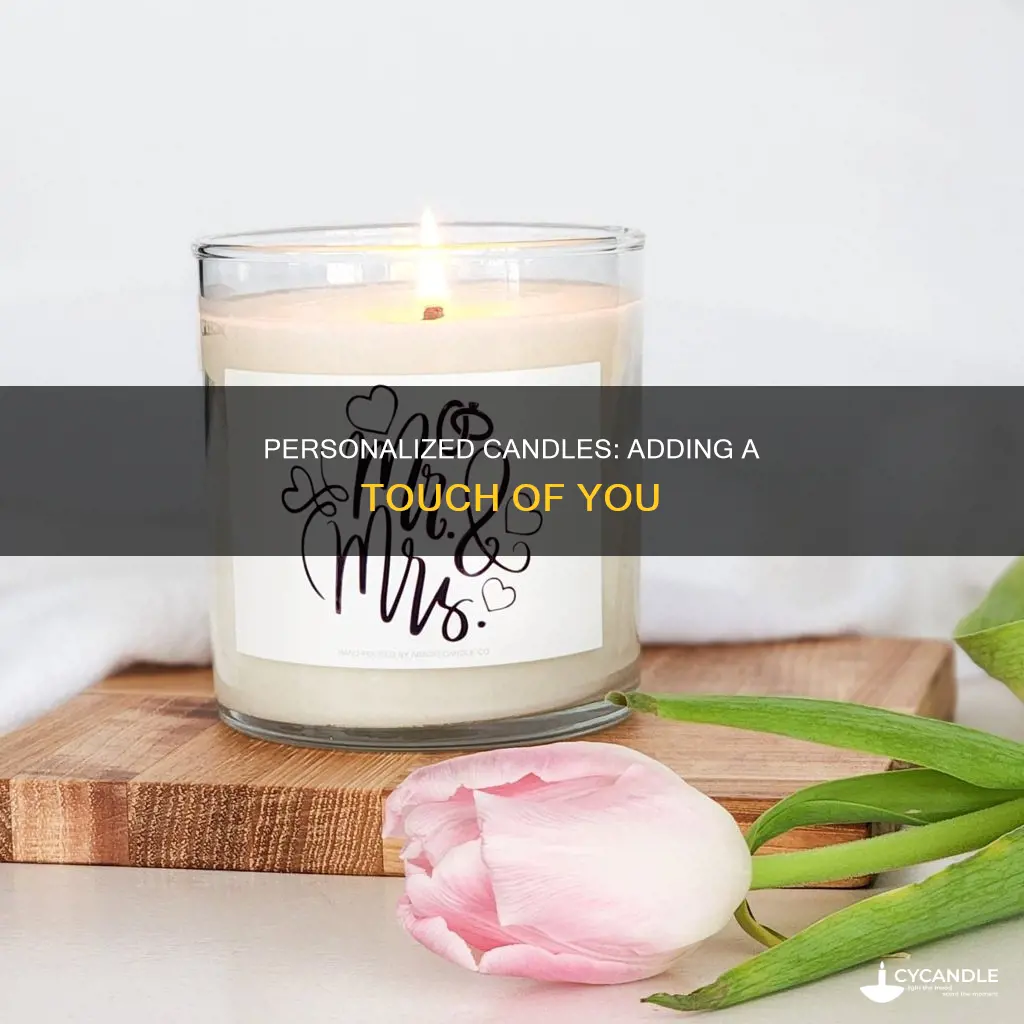 how to personalise a candle