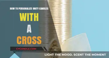 Personalizing Unity Candles: Adding a Cross for Your Big Day