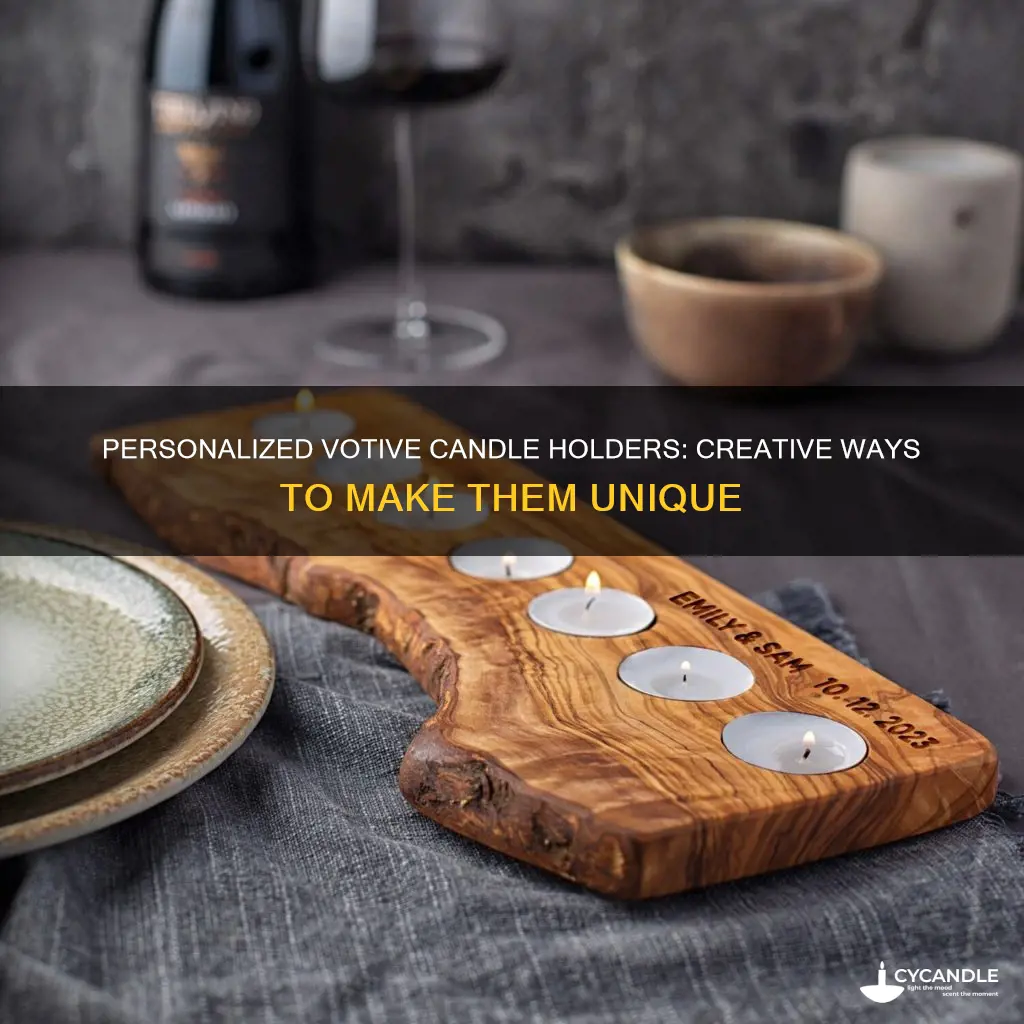 how to personalize votive candle holders