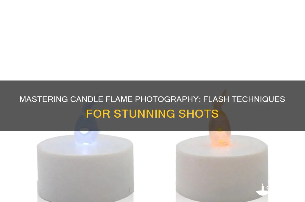 how to photograph a candle flame and use a flash