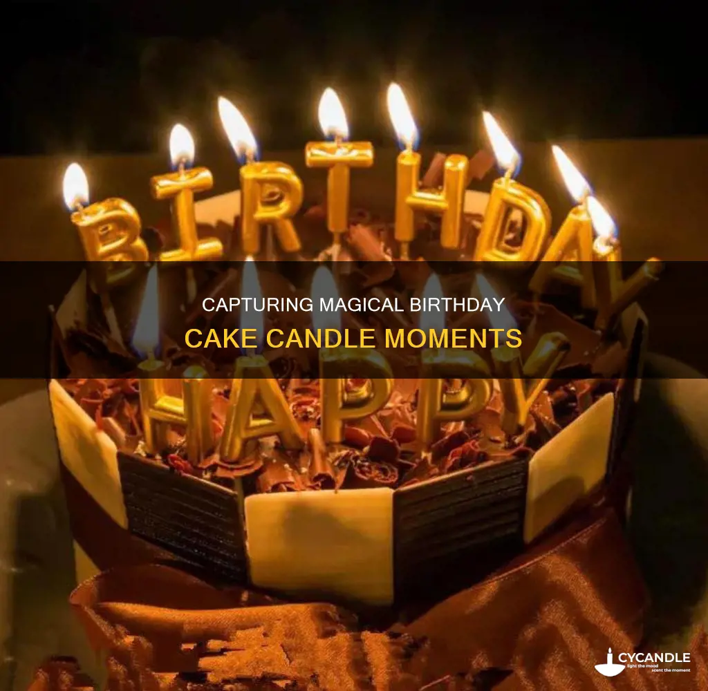 how to photograph birthday cake candles