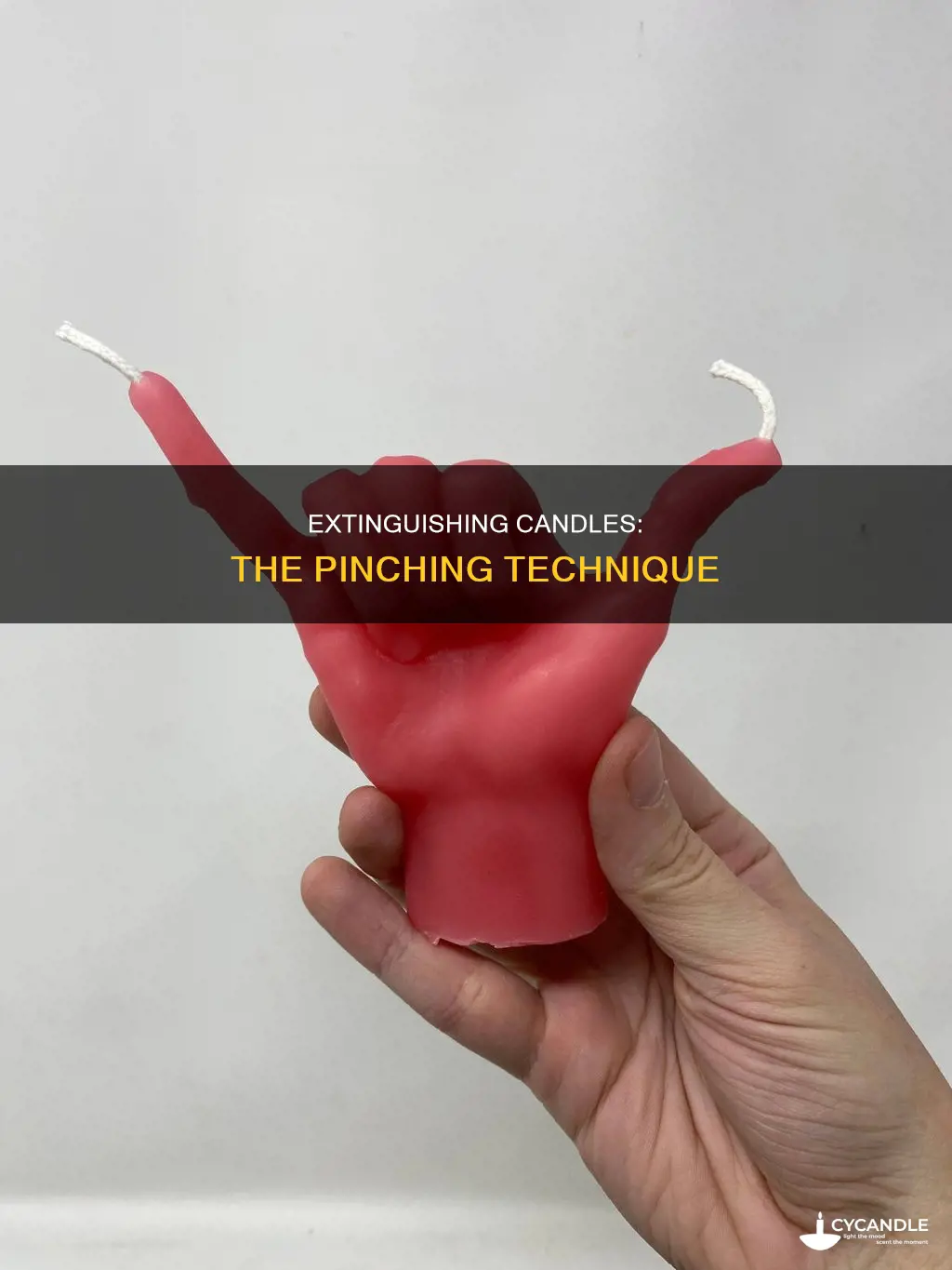 how to pinch a candle out