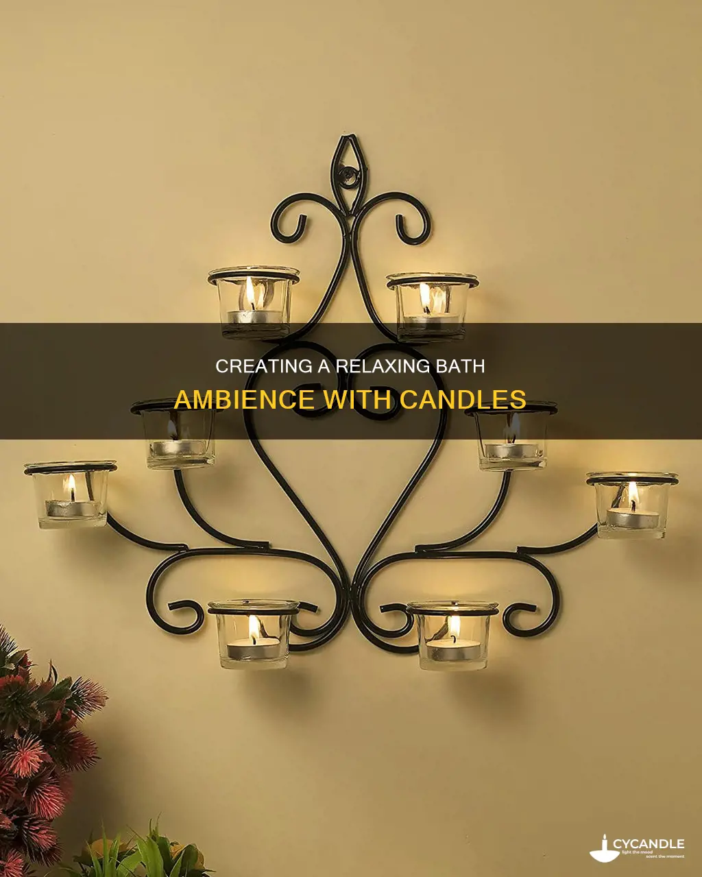 how to place a candle in bathroom