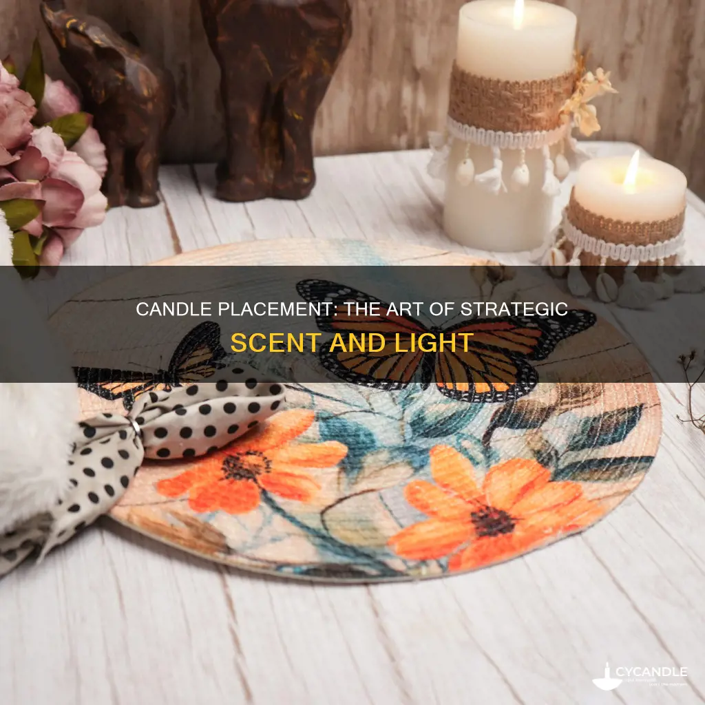 how to place candles strategically