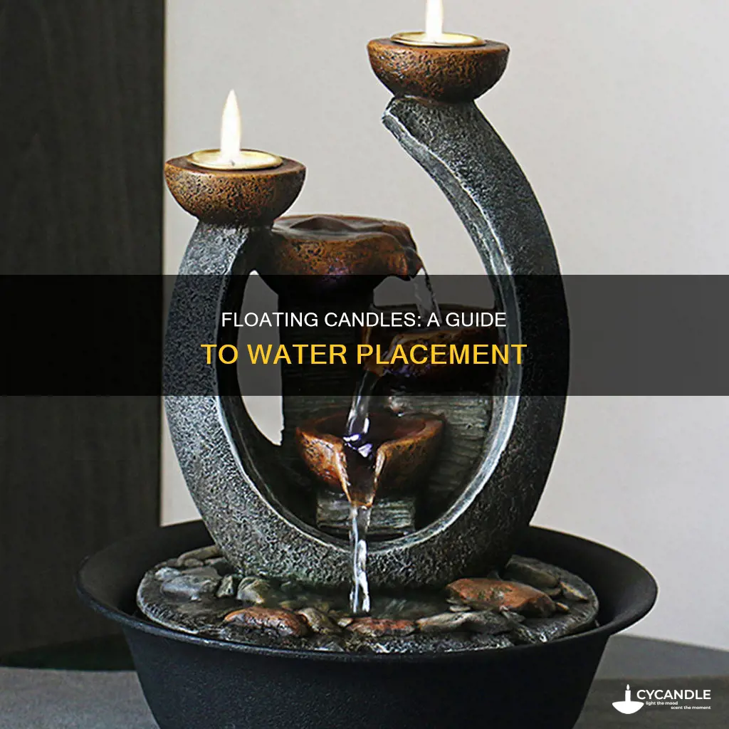 how to place water candle