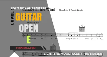 Playing Candle in the Wind on Guitar in Open E
