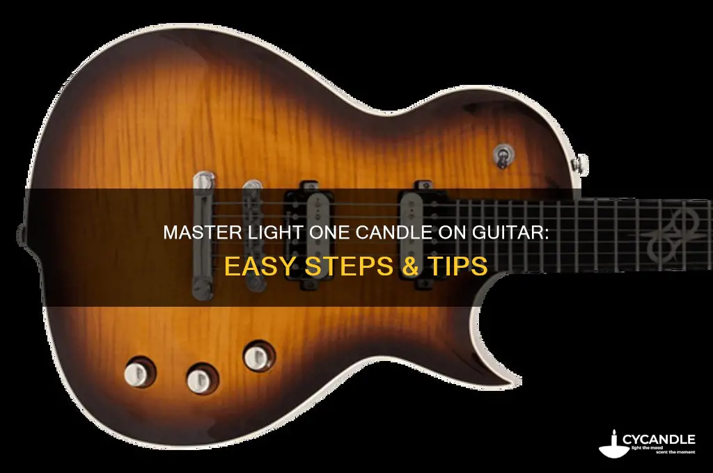 how to play light one candle on guitar