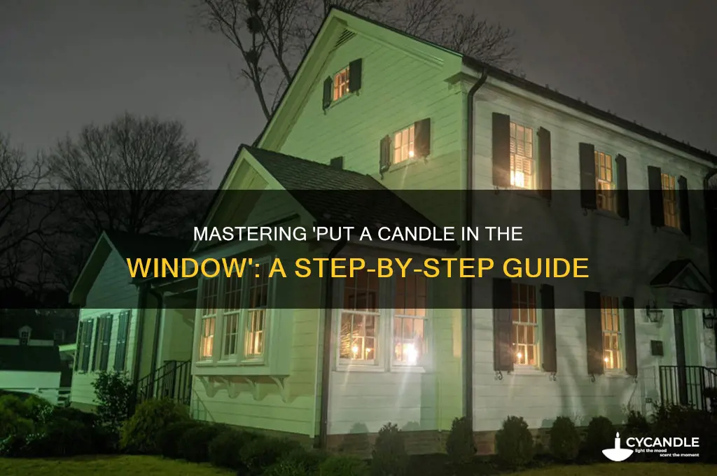 how to play put a candle in the window