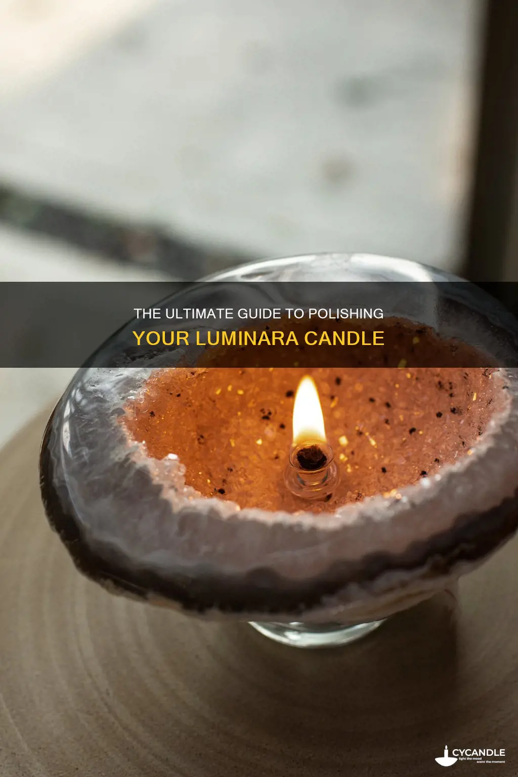 how to polish a luminara candle