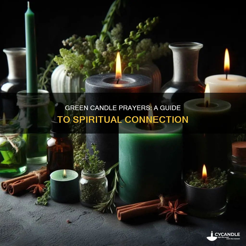 how to pray with green candle