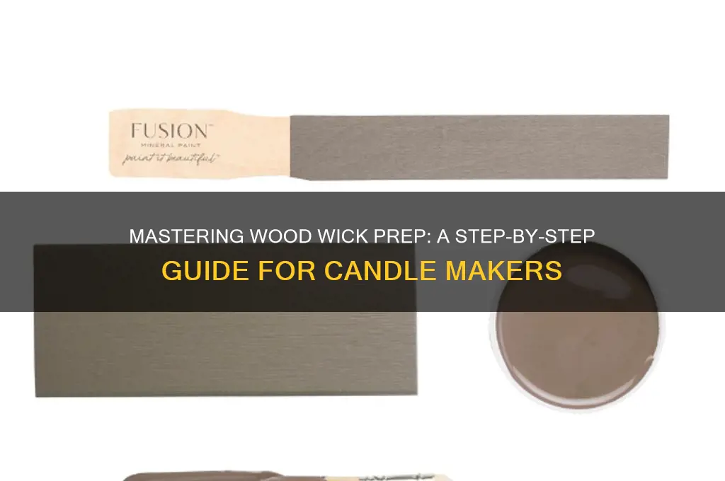how to prep wood wicks for candles
