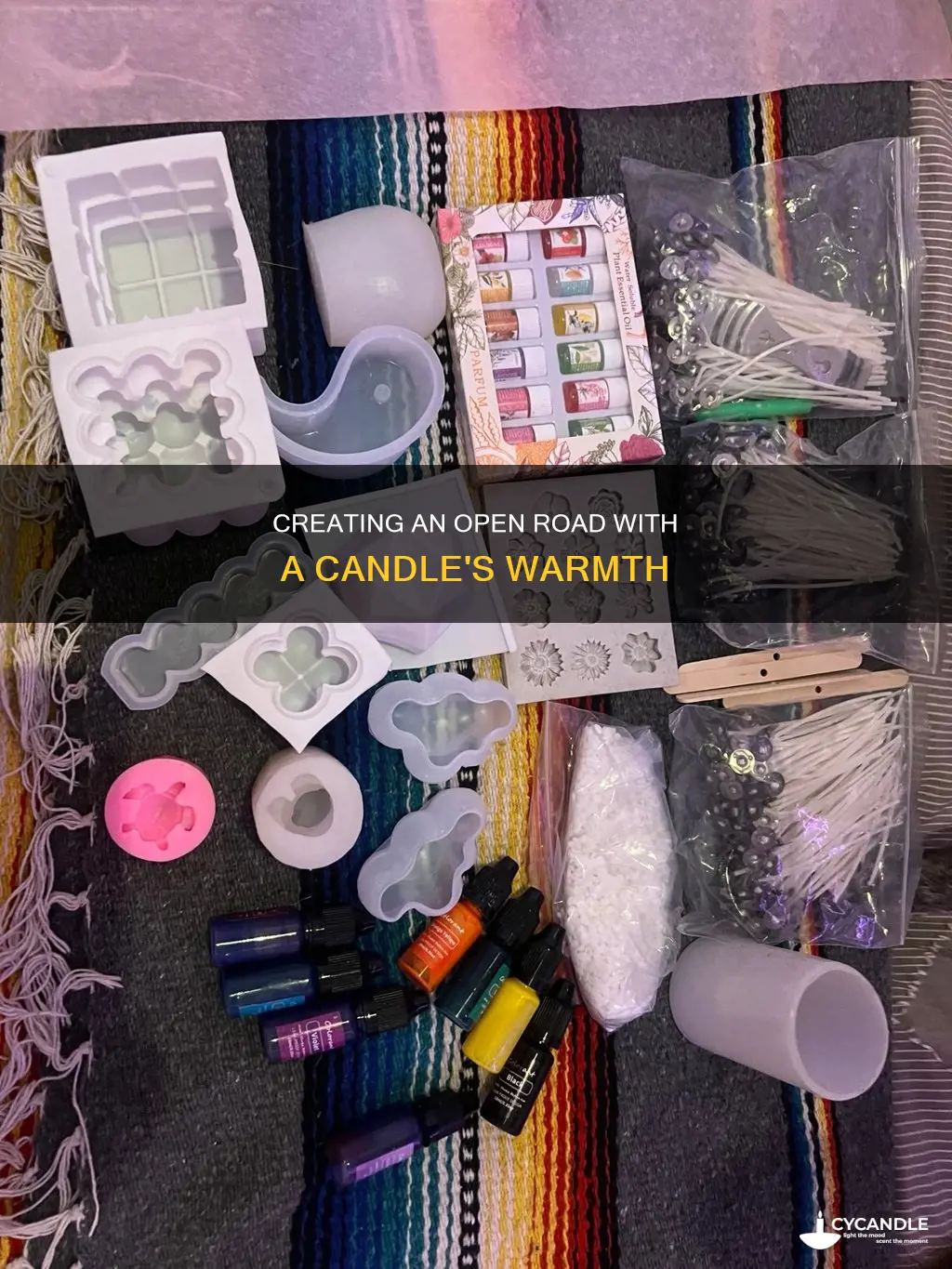 how to prepare a open road candle