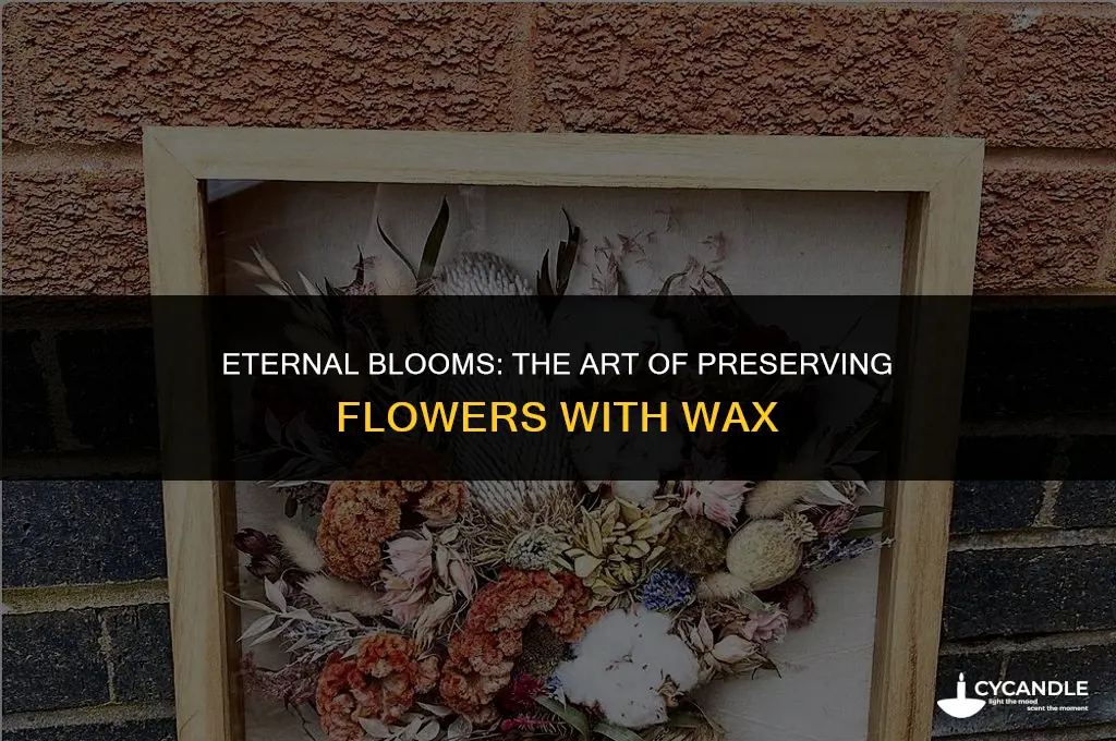 how to preserve flowers using wax